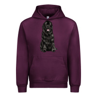 Mauve Wine newfoundland dog Urban Hoodie - LillyAllenDesigns