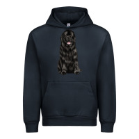 Navy newfoundland dog Urban Hoodie - LillyAllenDesigns