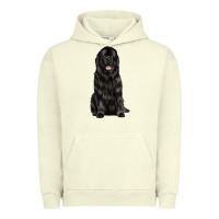 Pigment Pistachio newfoundland dog Urban Hoodie - LillyAllenDesigns