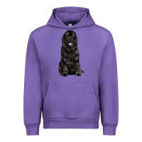 Tulip newfoundland dog Urban Hoodie - LillyAllenDesigns