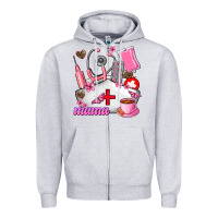 Heather Grey Mama Zipper Hoodie - AdoDesignShop