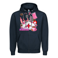 Navy Mama Zipper Hoodie - AdoDesignShop