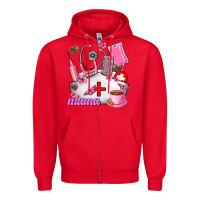 Red Mama Zipper Hoodie - AdoDesignShop