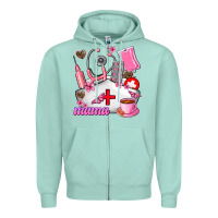 Seafoam Mama Zipper Hoodie - AdoDesignShop