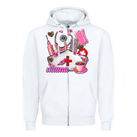 White Mama Zipper Hoodie - AdoDesignShop