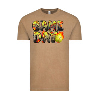 Vintage Coffee game day softball leopard Vintage Tee - Zillion Design Studio