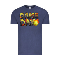 Vintage Denim game day softball leopard Vintage Tee - Zillion Design Studio