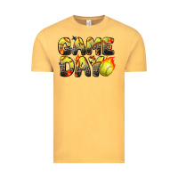 Vintage Mustard game day softball leopard Vintage Tee - Zillion Design Studio