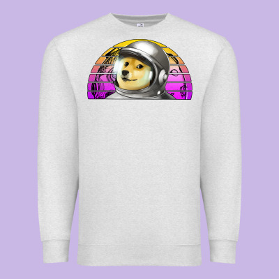 Dogecoin To The Mars Premium Sweatshirt Designed By Jasminsmagicworld
