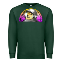 Sports Green dogecoin to the mars Premium Sweatshirt - Jasminsmagicworld