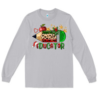 Moon Dust christmas educator pencil Long Sleeve Tee - FaDigitalArtStudio