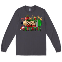 Smoke christmas educator pencil Long Sleeve Tee - FaDigitalArtStudio