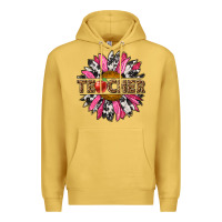 Antique Gold western teacher sunflower Premium Hoodie - NancyCooperArtShop
