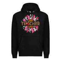 Black western teacher sunflower Premium Hoodie - NancyCooperArtShop