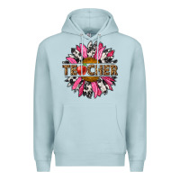 Blue Mist western teacher sunflower Premium Hoodie - NancyCooperArtShop