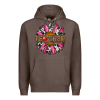 Coffee western teacher sunflower Premium Hoodie - NancyCooperArtShop