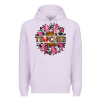 Lilac western teacher sunflower Premium Hoodie - NancyCooperArtShop