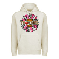 Oatmeal Heather western teacher sunflower Premium Hoodie - NancyCooperArtShop