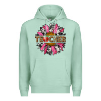 Seafoam western teacher sunflower Premium Hoodie - NancyCooperArtShop