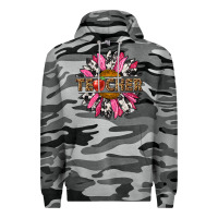 Slate Camo western teacher sunflower Premium Hoodie - NancyCooperArtShop