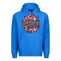 True Royal western teacher sunflower Premium Hoodie - NancyCooperArtShop
