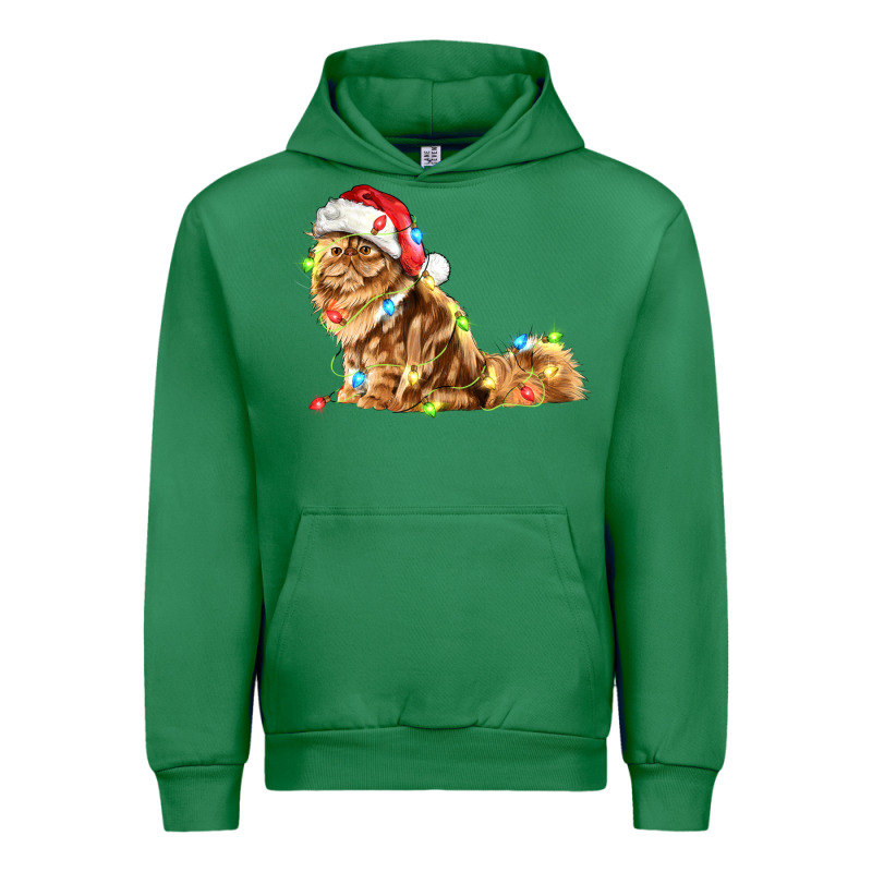 Christmas Persian Cat Urban Hoodie by LillyAllenDesigns | Teevron