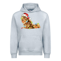 Heather Grey christmas persian cat Urban Hoodie - LillyAllenDesigns