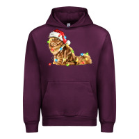 Mauve Wine christmas persian cat Urban Hoodie - LillyAllenDesigns