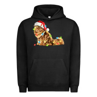 Pigment Black christmas persian cat Urban Hoodie - LillyAllenDesigns