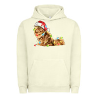 Pigment Pistachio christmas persian cat Urban Hoodie - LillyAllenDesigns