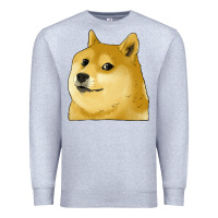 Heather Grey doge coin shiba dog Premium Sweatshirt - Jasminsmagicworld