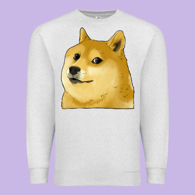 Doge Coin Shiba Dog Premium Sweatshirt Designed By Jasminsmagicworld