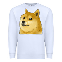 White doge coin shiba dog Premium Sweatshirt - Jasminsmagicworld