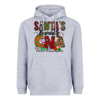 Heather Grey santa’s favorite cna Heavyweight Hoodie - Jasminsmagicworld