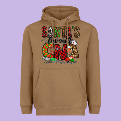 Santa’s Favorite Cna Heavyweight Hoodie Designed By Jasminsmagicworld