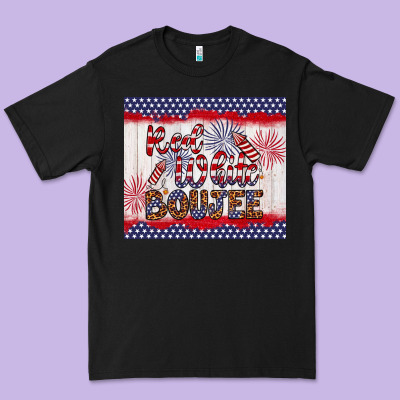 Red White Boujee Premium Tee Designed By Artiststas