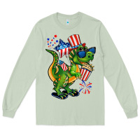 Matcha 4th of July T-Rex Long Sleeve Tee - CowGirlArtShop