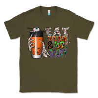 Army Green Eat drink be scary Classic Tee - CowhideDigitalArt