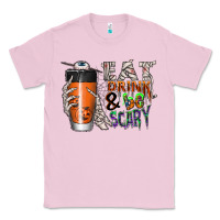 Bubblegum Pink Eat drink be scary Classic Tee - CowhideDigitalArt