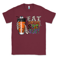 Burgundy Eat drink be scary Classic Tee - CowhideDigitalArt