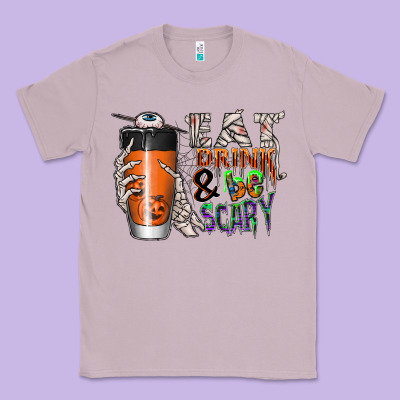 Eat Drink Be Scary Classic Tee Designed By Cowhidedigitalart
