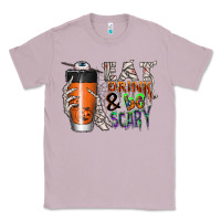 Lilac Eat drink be scary Classic Tee - CowhideDigitalArt
