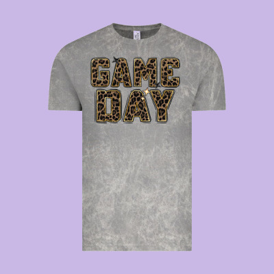 Game Day Leopard Vintage Tee Designed By Zillion Design Studio