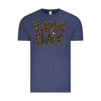 Vintage Denim game day leopard Vintage Tee - Zillion Design Studio