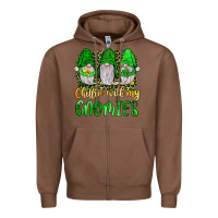 Chestnut st patrick s chillin with my gnomies Zipper Hoodie - JahusDesignShop