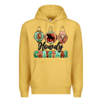 Antique Gold howdy christmas Premium Hoodie - MaliasSmallBusiness