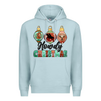 Blue Mist howdy christmas Premium Hoodie - MaliasSmallBusiness