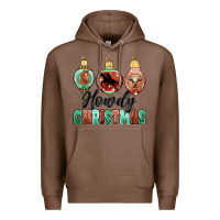 Chestnut howdy christmas Premium Hoodie - MaliasSmallBusiness