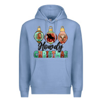 Colony Blue howdy christmas Premium Hoodie - MaliasSmallBusiness