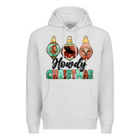 Dove Grey howdy christmas Premium Hoodie - MaliasSmallBusiness